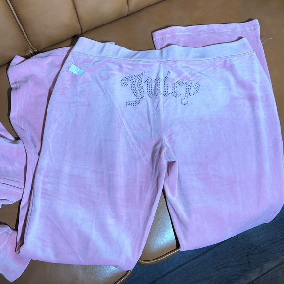 Juicy Couture Velour Tracksuit Hoodie Set NWT Rose - Picture 2 of 4